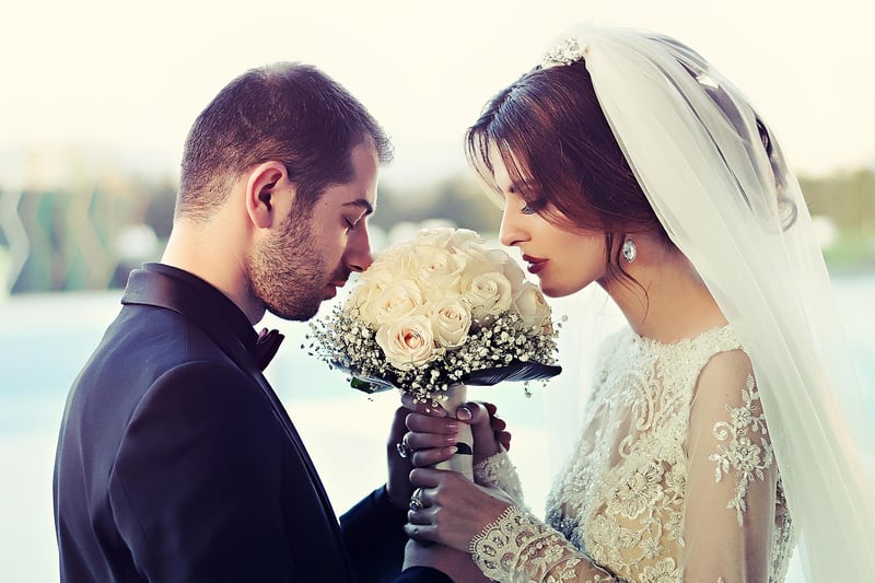 Bride in a Vintage Dress